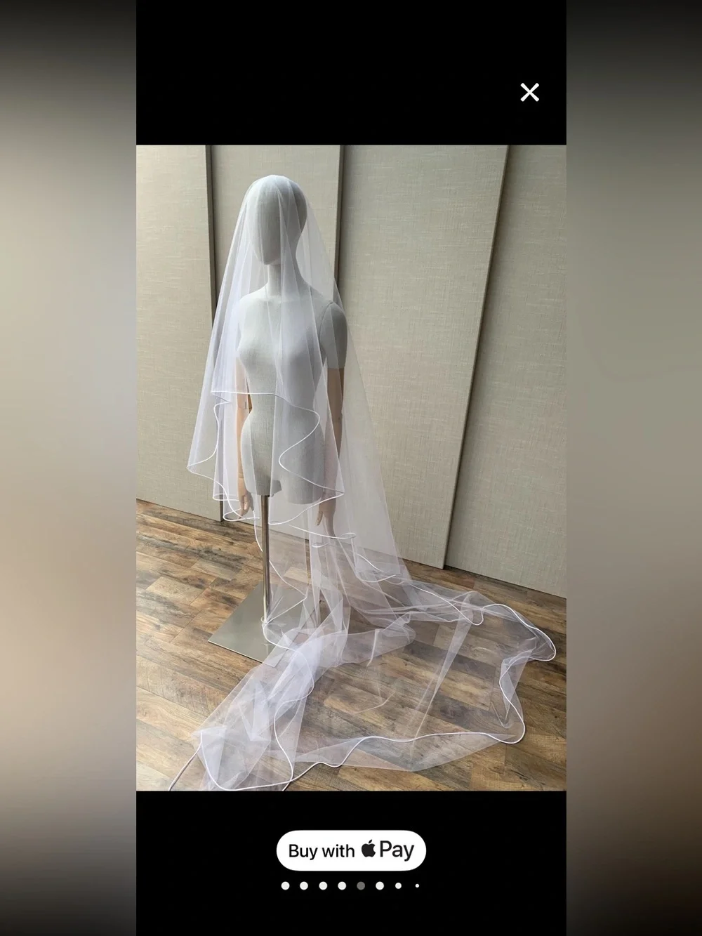 LIKE NEW Bridal Cathedral Veil - White Wedding Veil